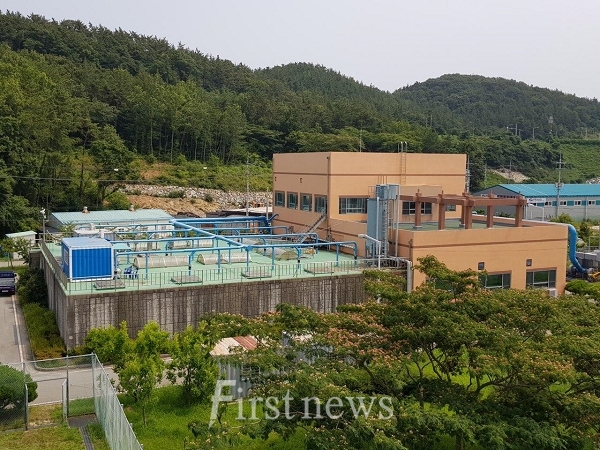완도읍 하수종말처리장 전경