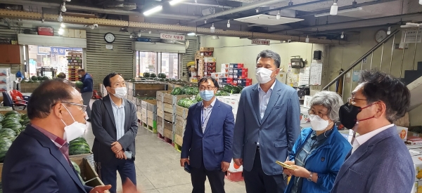 서울 강서 도매시장 현장 방문