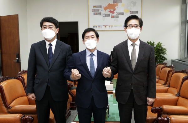 맹정호 서산시장, 최상대 기재부 예산실장, 양승조 충남도지사