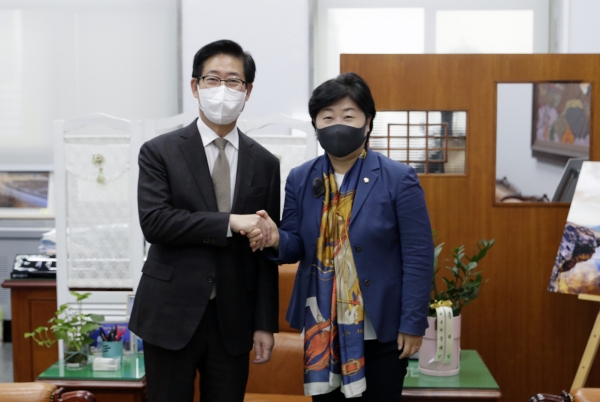 양승조 충남도지사, 서영교 행정안전위원회 위원장