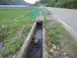(큰돌을 이용한 물데기 방식)