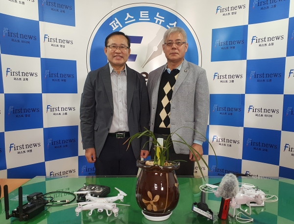사진 : 좌로부터 광주상생일자리재단 김동찬 대표, 퍼스트뉴스 박채수 대표