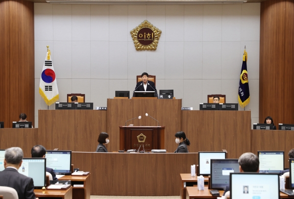 21일 충남도의회가 제342회 임시회 제2차 본회의를 열고 있다.(사진=충남도의회)