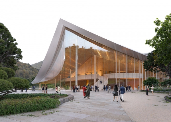 충남예술의 전당 당선작 투시도.(사진=충남도)