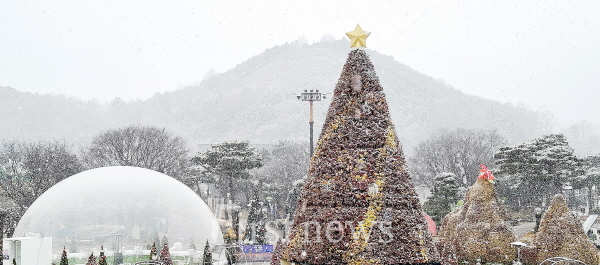 엑스포공원 빛축제 설경