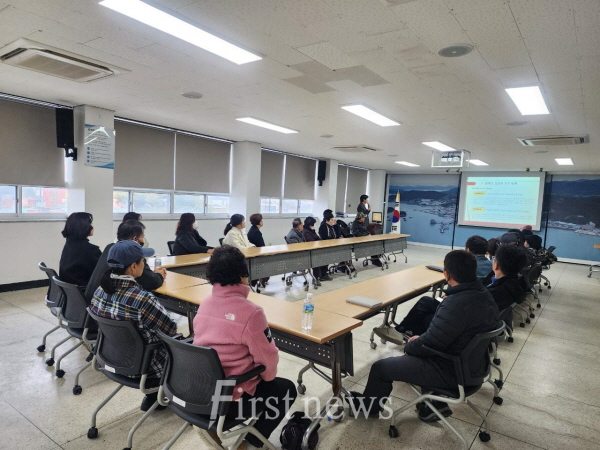 마량놀토수산시장 간담회 개최